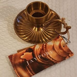 Jaypore Of India Brass Chamberstick Candle Holder